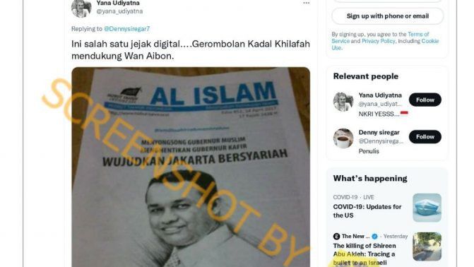 Beredar Gambar Anies di Cover Majalah Al Islam, 'Wujudkan Jakarta Bersyariah', Cek Faktanya..