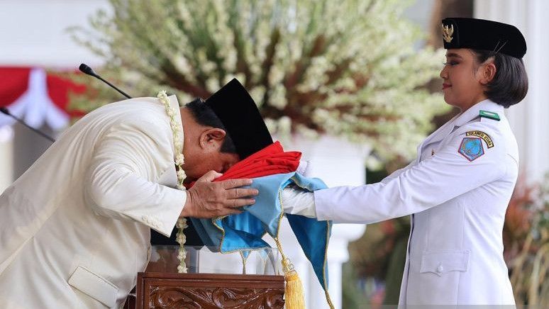 Presiden Prabowo Perdana Pimpin Upacara HUT RI di Istana Negara
