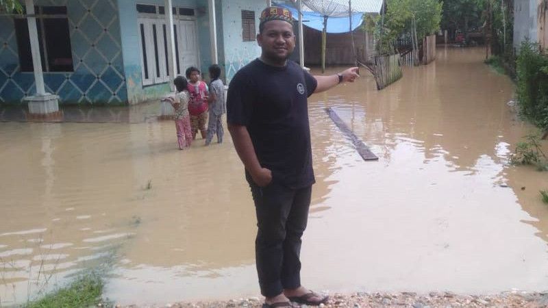Diguyur Hujan Lebat, Puluhan Rumah di Pedalaman Aceh Timur Kebanjiran