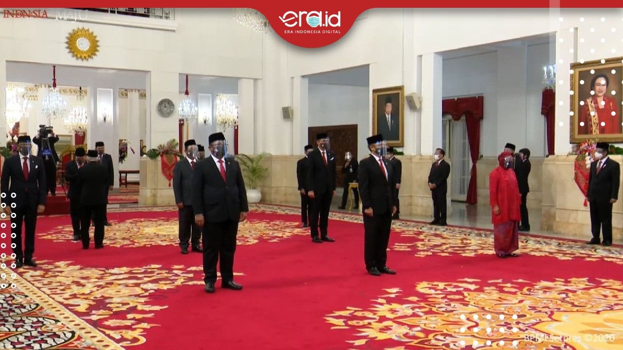 Jokowi Resmi Lantik 6 Menteri Baru Hasil Reshuffle