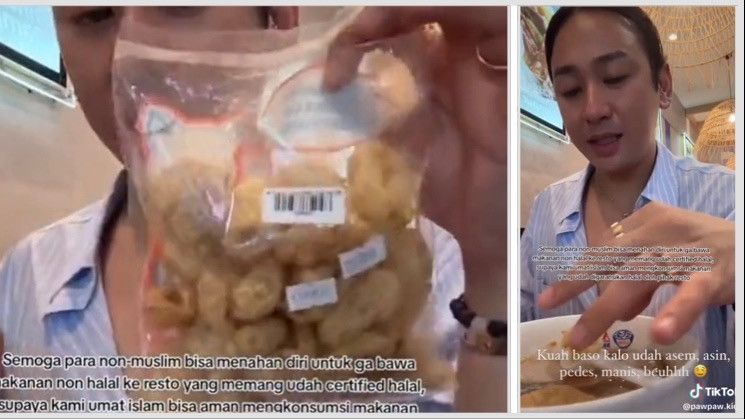 Usai Viral dan Dihujat Gegara Makan Bakso Campur Kerupuk Babi, Jovi Adhiguna Menyesal dan Minta Maaf