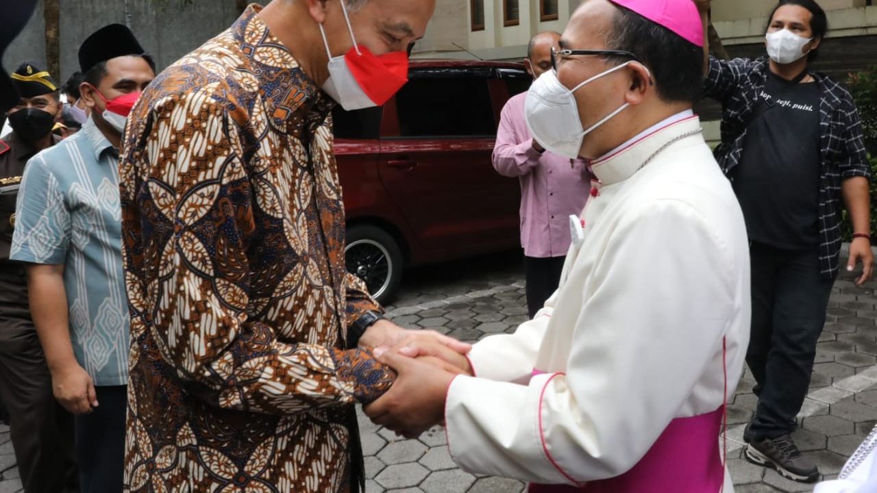 Ganjar Safari Natal ke Gereja, Uskup Agung: Toleransi Dijunjung Tinggi