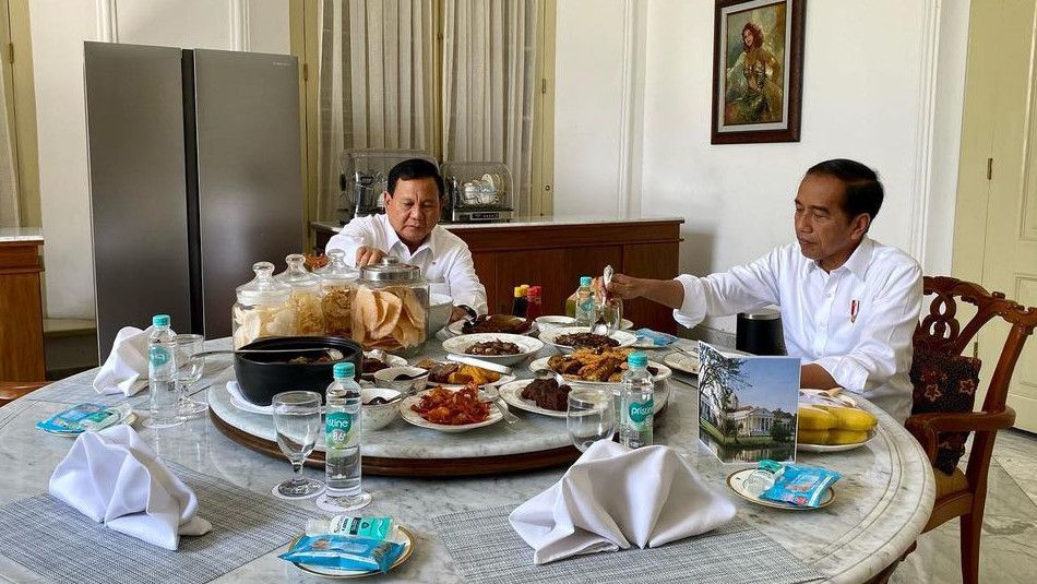 Prabowo Makan Bareng Jokowi di Istana Bogor, Gerindra: Dua Beliau Itu kan Bestie