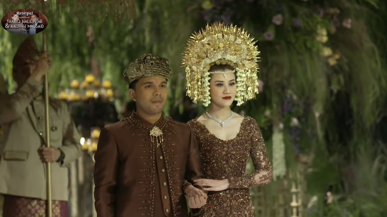 Thariq Halilintar dan Aaliyah Massaid Usung Adat Minangkabau di Resepsi Pernikahan, Dihadiri Megawati hingga Puan Maharani