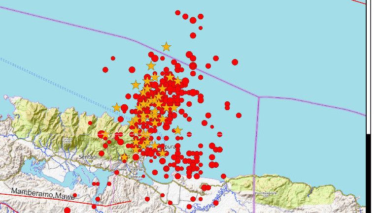 BMKG Catat Ada 483 Gempa Susulan Guncang Jayapura Papua