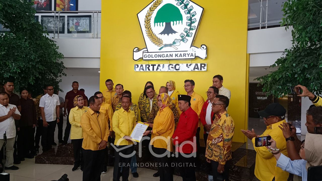 Bahlil ke Pasangan Airin di Pilgub Banten: Pak Ade Jangan Khawatir, Bapak Tetap Baju Merah Saja