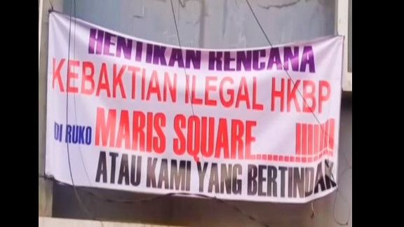 Viral Video Warga Tolak Kebaktian Ilegal Gereja HKBP Rancaekek di Maris Square, Abu Janda: Sejak Kapan Ibadah Harus Legal?