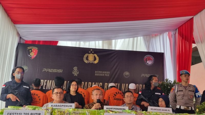 Bareskrim Polri Musnahkan 373,23 Kg Sabu, 17,8 Kg Ganja, Dan 705 Butir ...