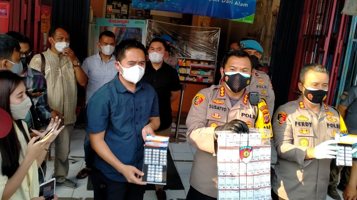 Polresta Bogor Kota Bongkar Spekulan Obat untuk Obat Pasien Covid 19