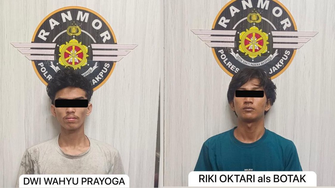 Lagi Asyik Tidur, Dua Jambret di Jakpus Hanya Pasrah Saat Ditangkap