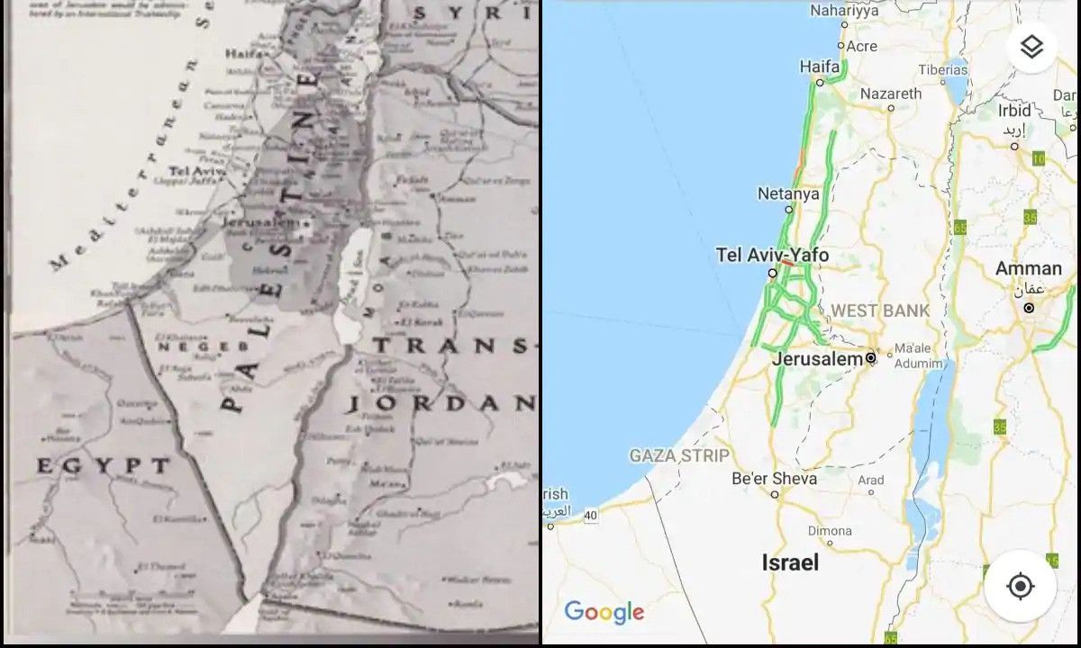 Palestina Hilang dari Google Maps, Tujuannya Apa?