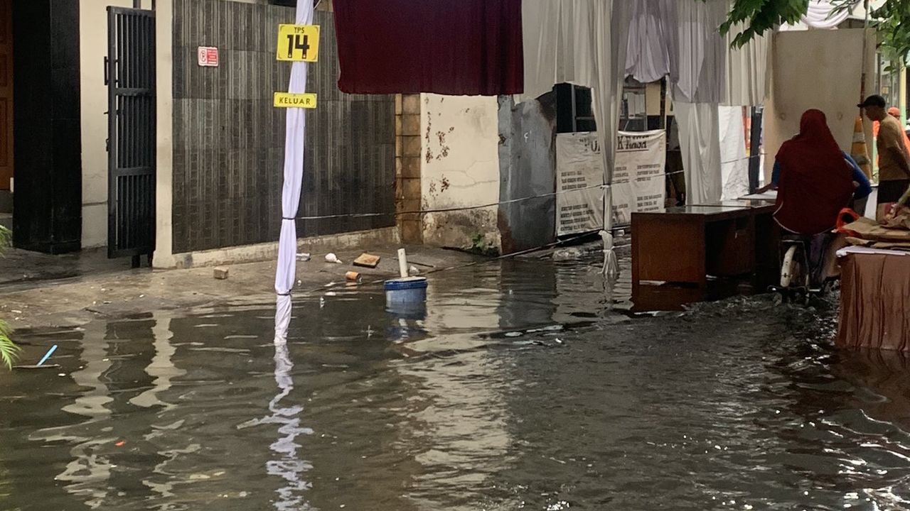 Tambah Lagi, 16 RT dan 35 Ruas Jalan di Jakarta Terendam Banjir di Hari Pencoblosan
