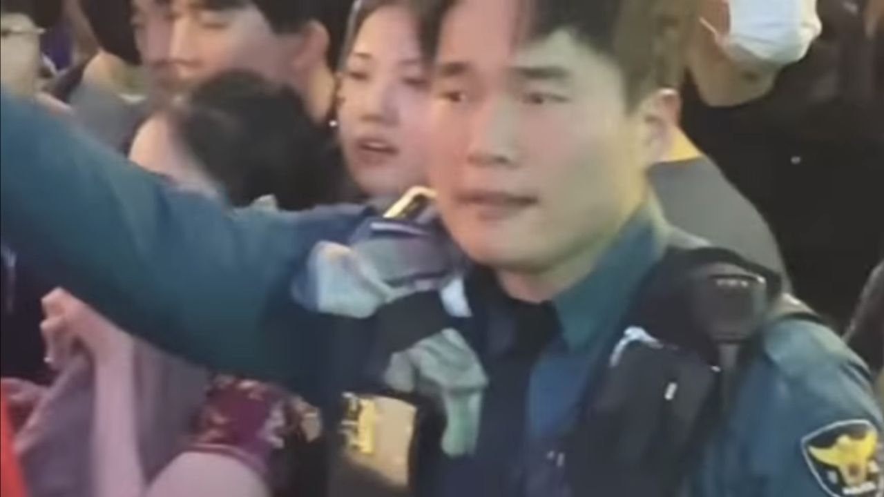 Viral! Video Polisi Frustasi di Itaewon, Kesaksiannya Bikin Merinding