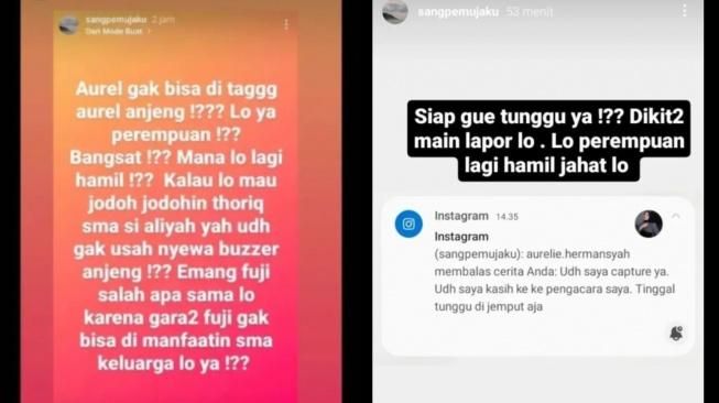 Aurel Hermanyah laporkan akun (Foto: Instagram)