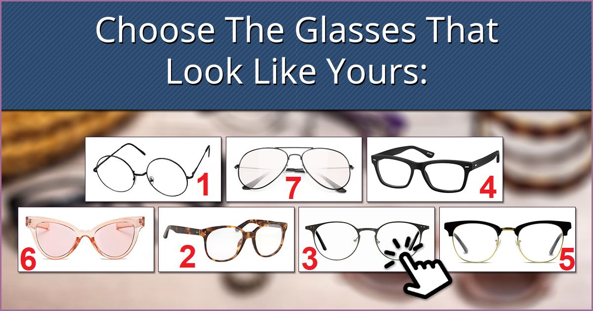 Tes kepribadian kacamata (Foto: Buzz Quiz)