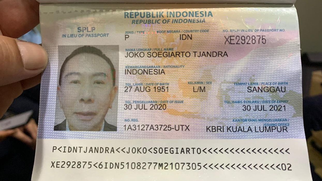 Kemenkumham Terbitkan Surat Perjalanan Laksana Paspor untuk Djoko Tjandra
