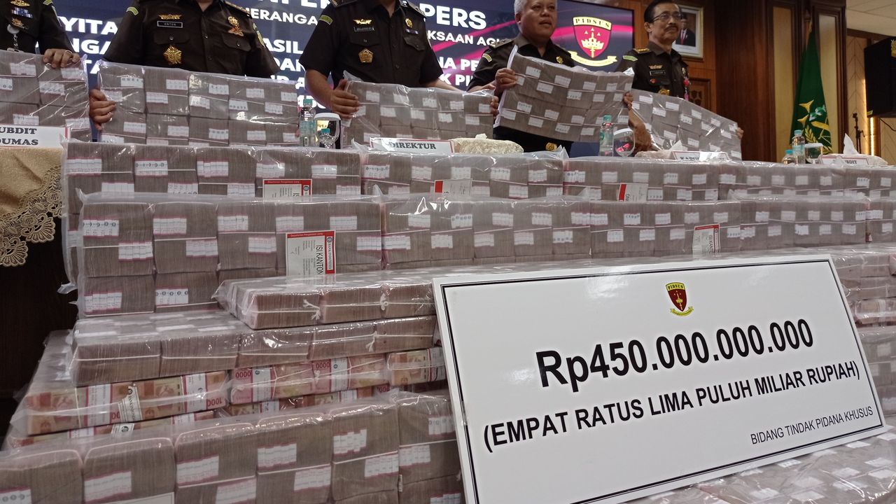 Kejagung Sita Rp450 Miliar dalam Kasus Korupsi Kepala Sawit Duta Palma