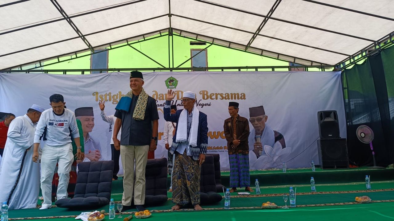 Sowan ke Ponpes di Lampung, Ganjar Didoakan Menang Satu Putaran