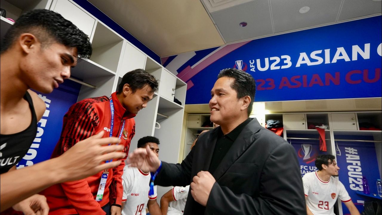 Ketua PSSI Kunjungi Ruang Ganti Timnas U-23, Garuda Muda Yakin Capai Final Piala AFC