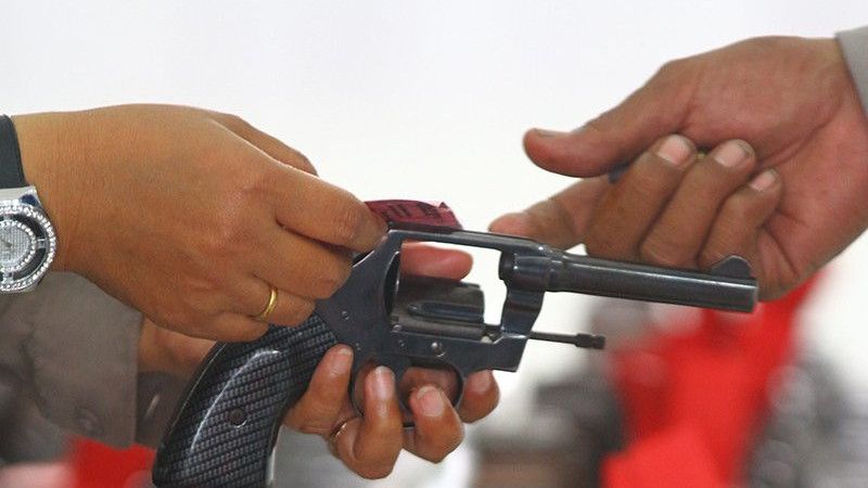 Polisi Kubur Pistol yang Membunuh Pegawai Dishub Makassar Najamuddin Sewang