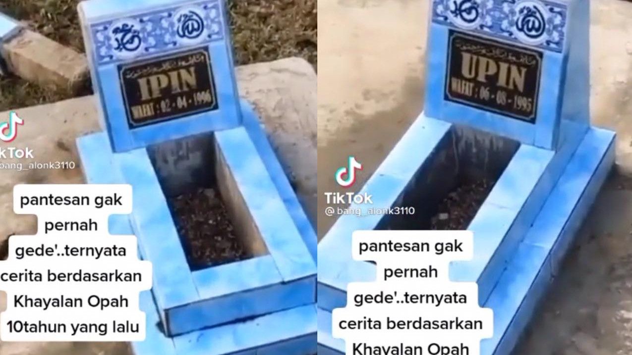 Viral, Upin Ipin Meninggal Disebut Kisah Nyata, Video Makamnya Tersebar di Media Sosial, Kisahnya Bikin Nyesek