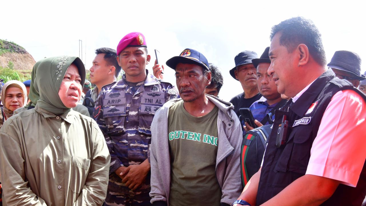 Mensos Risma Apresiasi Cara Penanganan Bencana Banjir dan Longsor di Sulsel