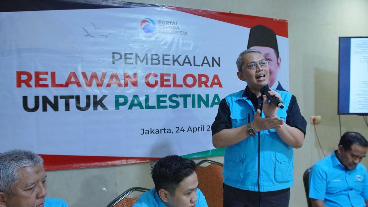 Dukung Rencana Prabowo, Partai Gelora Siapkan Relawan untuk Warga Palestina