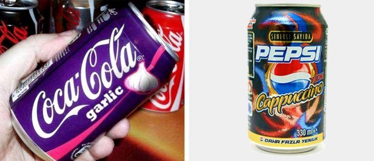Garlic Coca Cola & Pepsi Cappuccino (Foto: Bright Side)
