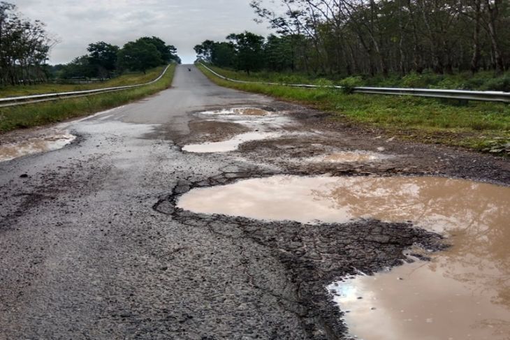 Akan Cepat Rusak, Perbaikan Jalan yang Cuma Sehari di Lampung Demi Pukau Jokowi Saja?