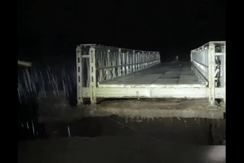 Terdampak Banjir Lahar Semeru, Jembatan Kloposawit Lumajang yang Berusia Kurang Setahun Terputus