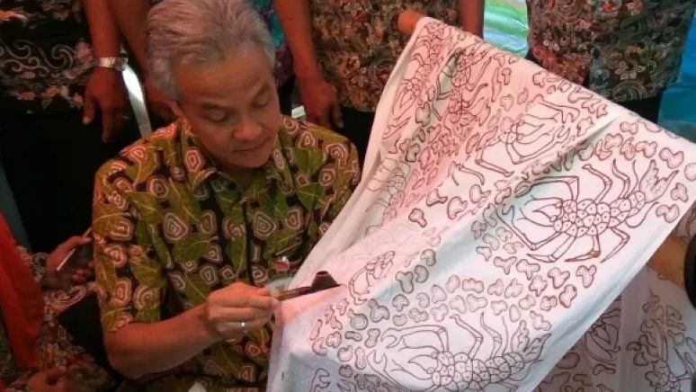 Relawan Perempuan Ganjar Pranowo di Yogya Ciptakan Motif Baru Batik Shibori
