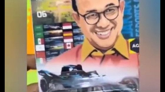 Ada Mainan Bersampul Anies Beredar dalam Formula E Jakarta, Benarkah?