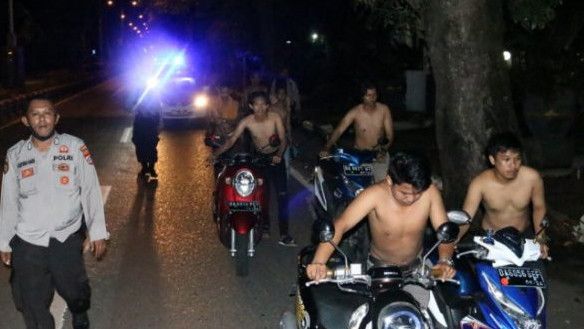 Masuki Hari Ketiga Ramadan, Kepolisian Makassar Amankan Ratusan Kendaraan Balapan Liar