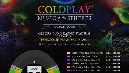 Berikut Rekayasa Lalu Lintas di Sekitar GBK saat Konser Coldplay Nanti Malam