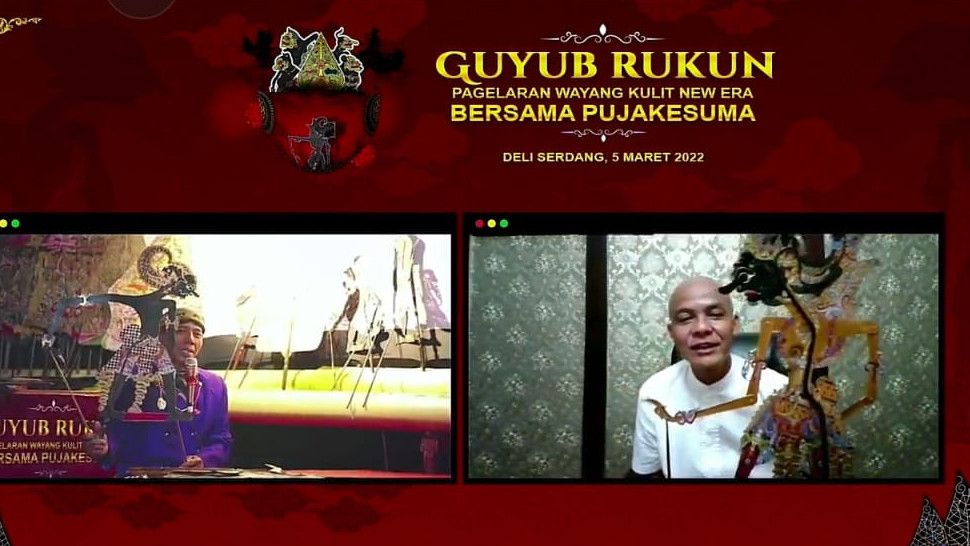 Mendadak Main Wayang, Ganjar Pranowo Sampaikan Pesan Kerukunan Pada Pujakesuma: Hormati Warga Asli Sumatera