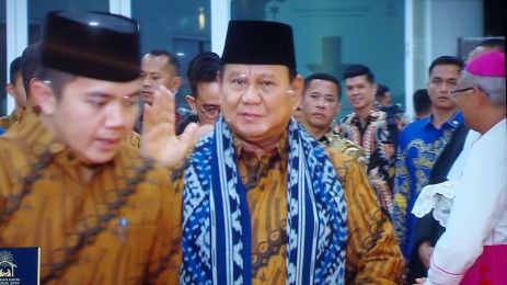 Momen Presiden Prabowo Hadiri Perayaan Natal 2024 di Stadion GBK Jakarta