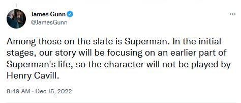 James Gunn siapkan naskah Superman baru (Twitter/jamesgunn)