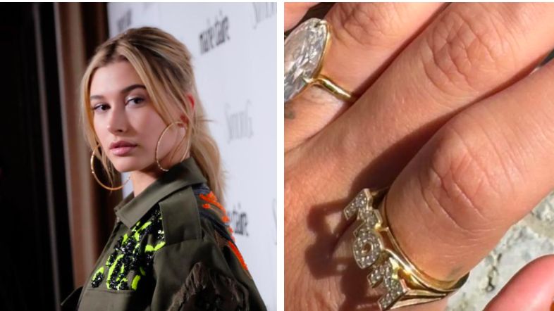 Usai Melahirkan, Hailey Bieber Pamer Cincin Berlian Bertuliskan 