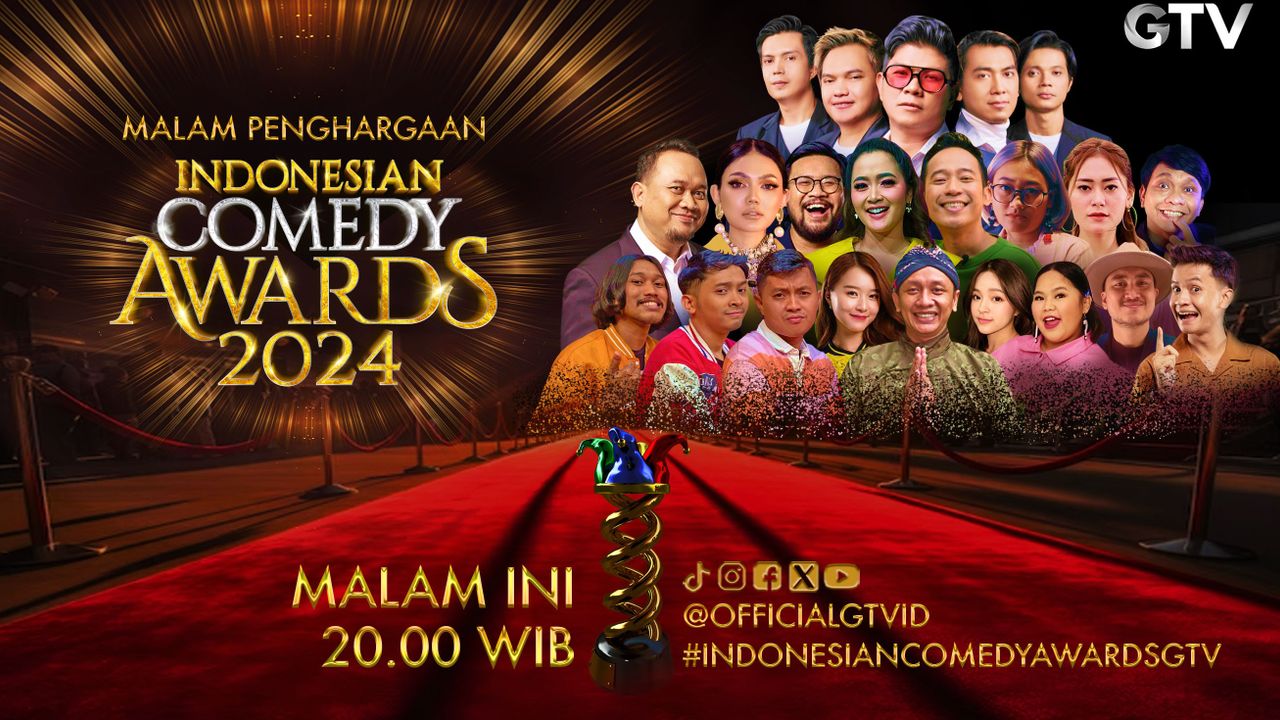 Perebutkan 6 Trofi Bergengsi, Jangan Lewatkan Indonesia Comedy Awards 2024 Malam Ini