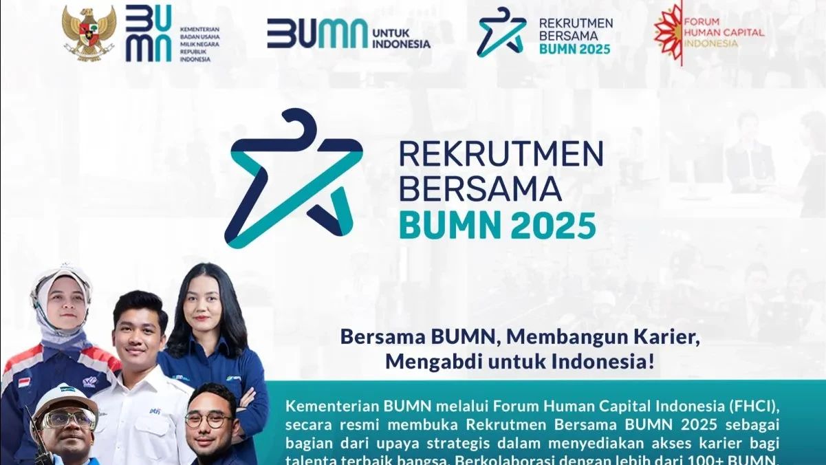 Rekrutmen Bersama BUMN 2025 Resmi Dibuka, Lebih dari 2.000 Lowongan Tersedia