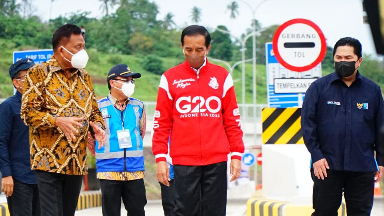 Resmikan Jalan Tol Ruas Danowudu-Bitung, Jokowi: Waktu Tempuh Manado Hingga Bitung 35 Menit
