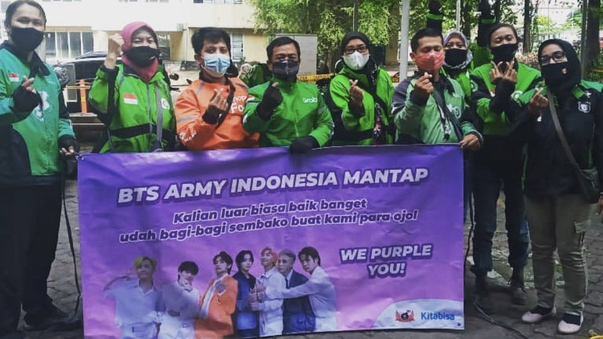 ARMY Indonesia Donasikan Rp159 Juta untuk Driver Gojek Atas Jasa Pengiriman BTS Meal, Begini Pendistribusiannya