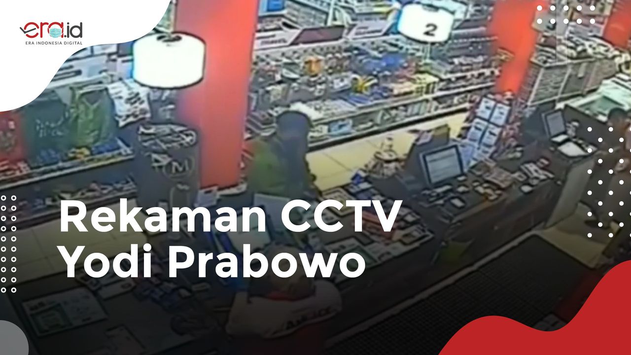 Rekaman CCTV Yodi Prabowo Editor Metro TV Ke Toko Perkakas