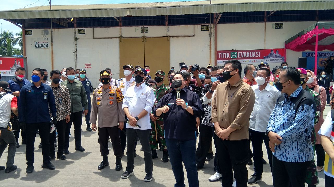 Menteri Erick dan Budi Karya Tinjau Isoter Terapung di Medan, Wali Kota Bobby Curhat Banyak Warganya Isoman di Rumah