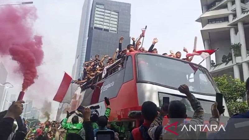 Pencopet Beraksi di Momen Arak arakan Timnas U 22 Tiga Pelaku