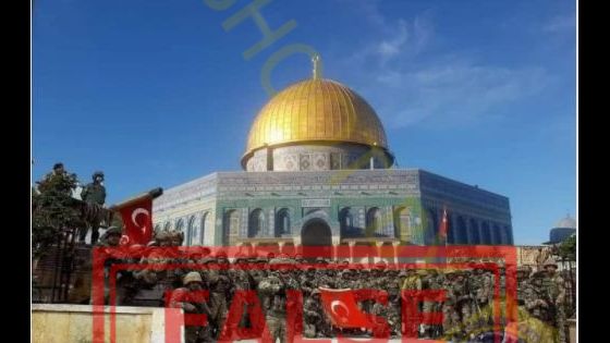 Beredar Foto Tentara Uthmaniyah Turki Bersenjata Lengkap Sudah Berada di Masjid Aqsa, Cek Faktanya