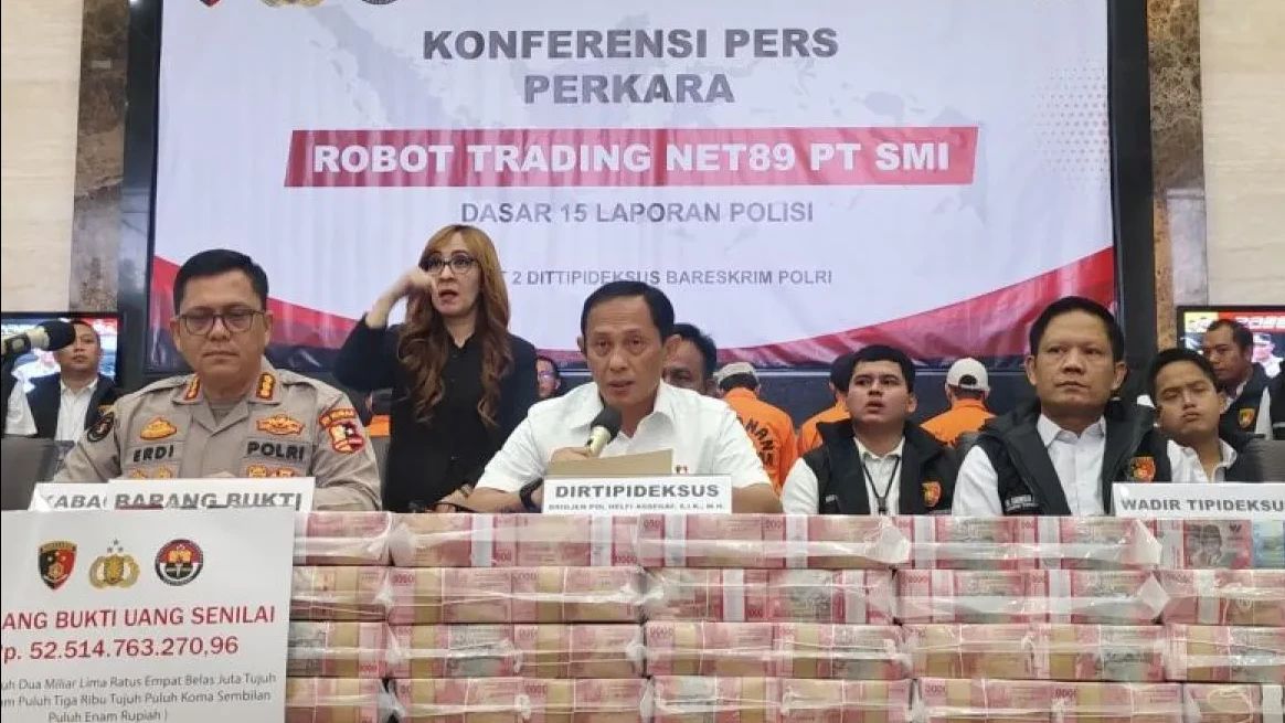 Bareskrim Polri Sita Aset Triliunan Rupiah dalam Kasus Penipuan Investasi Robot Trading Net89