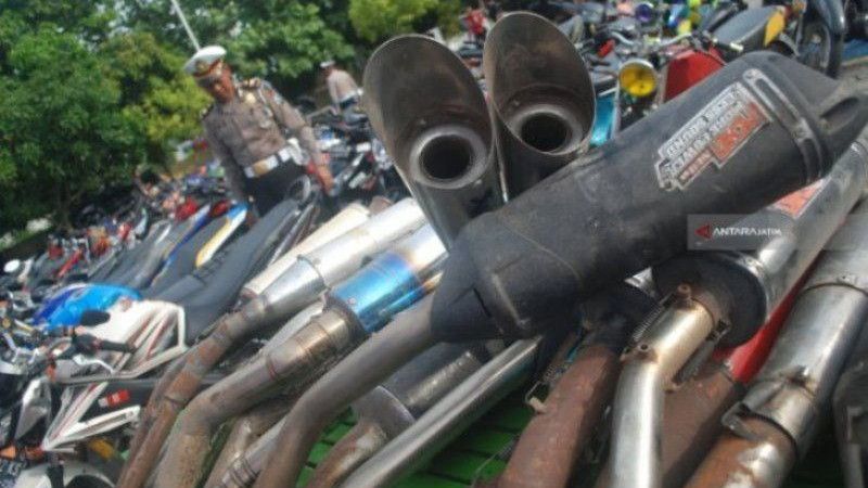Kasihan Anggota Polrestabes Medan Dituding Menjual Knalpot Sitaan di Market Place