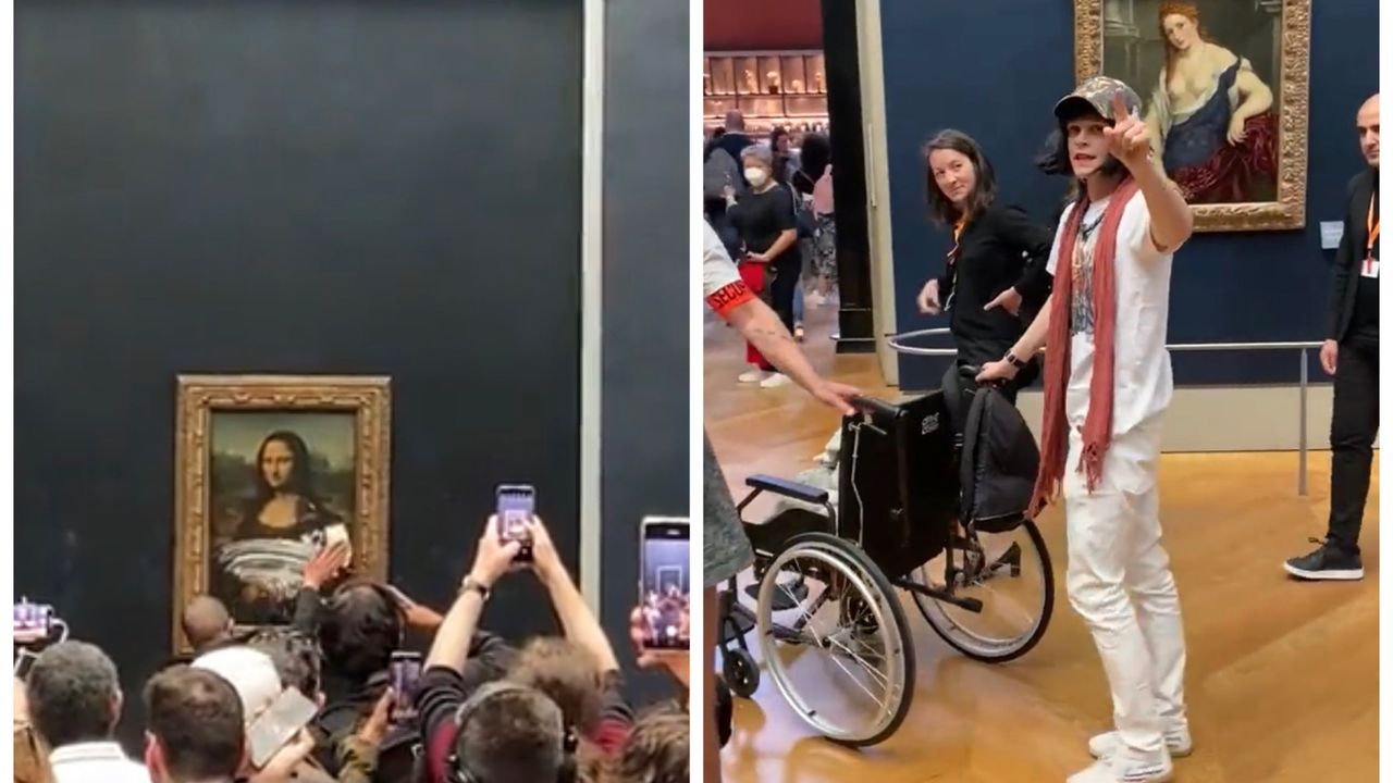 Miris! Lukisan Mona Lisa Dilempari Kue oleh Pria Berwig, Kok Bisa?