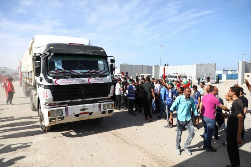Konvoi Bantuan Kemanusiaan Keempat Kembali Memasuki Jalur Gaza, Ada Delapan Truk